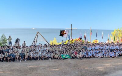 Almost  800 scouts and guides, ready to join the WYD!